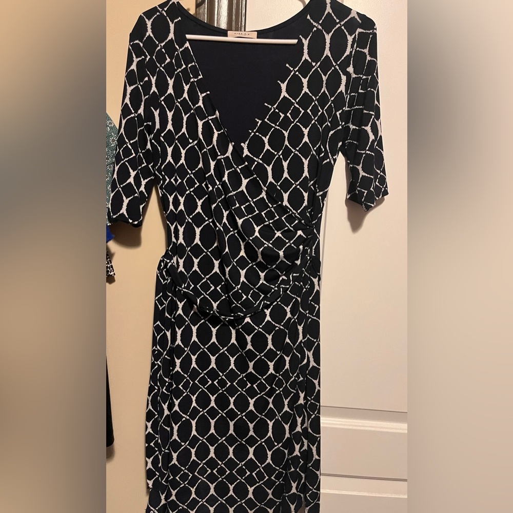 Gilli Black Midi Wrap Dress